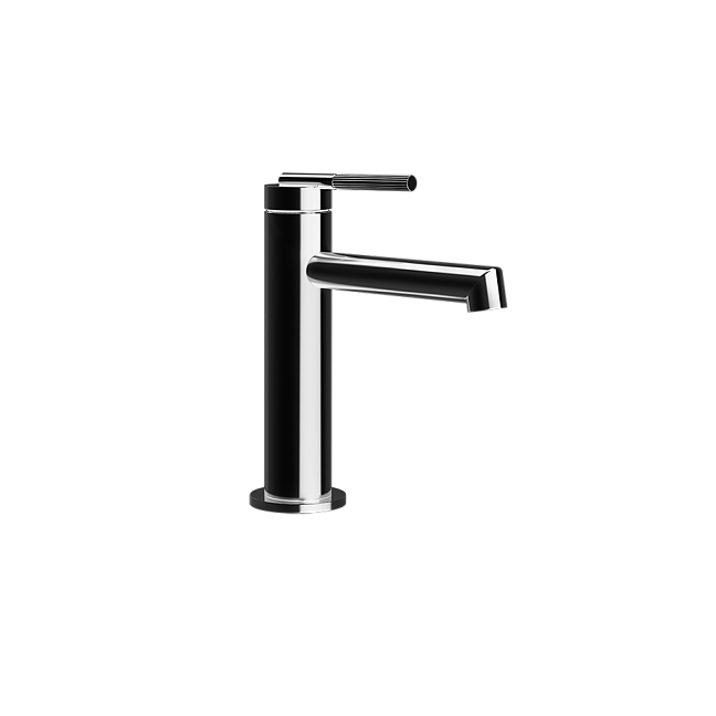 Смеситель для раковины Gessi Ingranaggio с донным клапаном, цвет Black XL (черный).