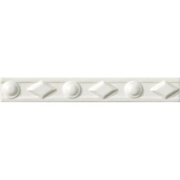 Бордюр Ceramiche Grazia Amarcord Diamantato Bianco Matt 3x20