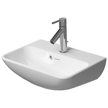 Duravit Me by Starck Раковина для рук с перел., с 1 отв. под смес., 450x320мм, цвет: Белый