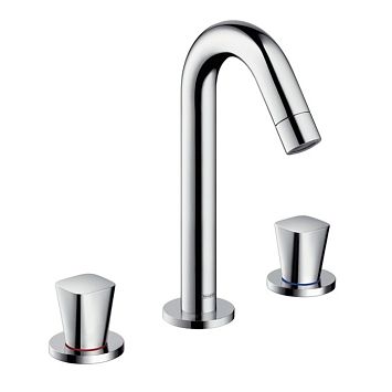 Смеситель для раковины Hansgrohe Logis на 3 отв., цвет: хром