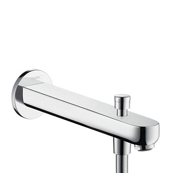 Излив для ванны Hansgrohe Metris S 228 мм, цвет: хром