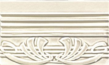 Бордюр Ceramiche Grazia Epoque Terminale Deco Ivory Craquele 12x20