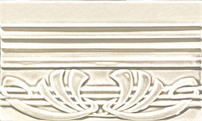 Бордюр Ceramiche Grazia Epoque Terminale Deco Ivory Craquele 12x20