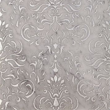 Мраморная плитка Akros Dogma Light Dhiasoma T Bianco Carrara Silver 30,5x30,5