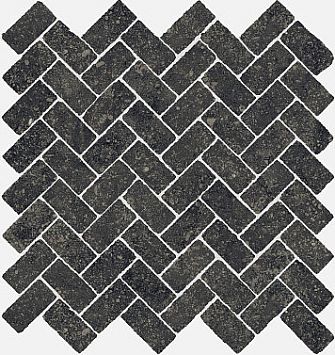 Керамогранит Italon Room Stone Black Mosaico Cross 620110000099 29,7x31,5