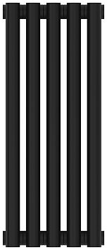 Отопительный радиатор Сунержа Эстет-0 500х225 5 секций, Матовый чёрный
