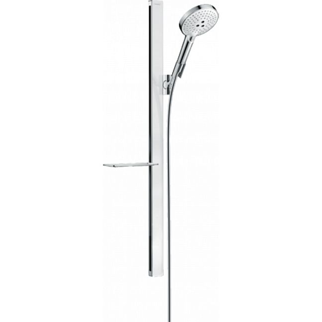 Душевой гарнитур Hansgrohe Raindance Select S 120 91.5см., с ручным душем, цвет: хром/белый