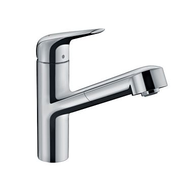 Смеситель для кухни Hansgrohe Focus однорычажный, на 1 отв., с выдвижной лейкой, 76см. мax., цвет: хром