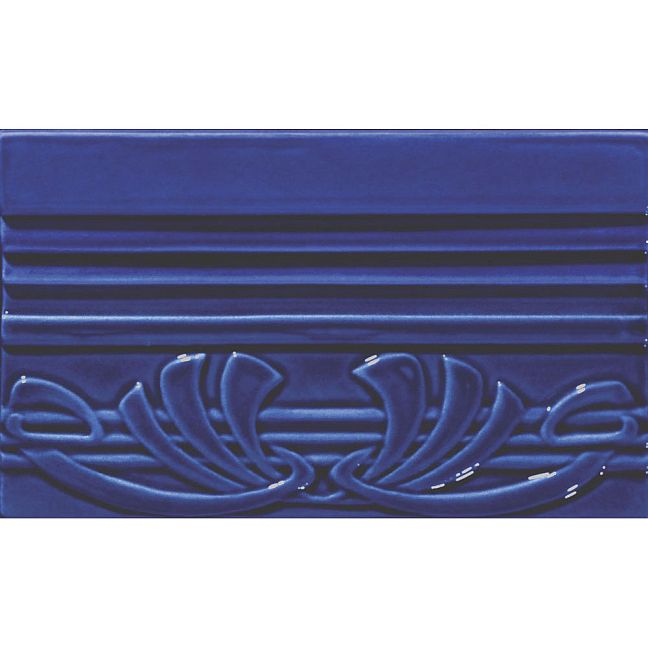 Бордюр Ceramiche Grazia Epoque Terminale Deco Cobalt Craquele 12x20