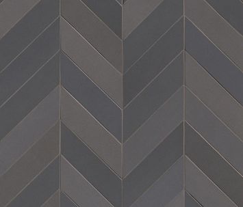 Керамогранит Mutina Mews Chevron Lead 5.5x19.6 см, графитовый