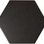 Керамогранит Equipe Hexatile Negro Mate Mat 17,5x20