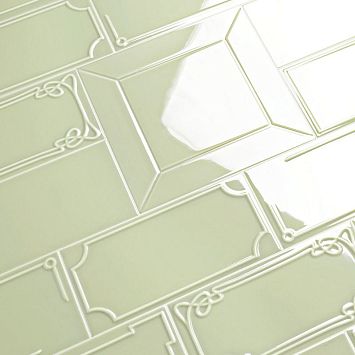 Керамическая плитка Etruria Design Art Deco Vectorframe B Moss Green 1&deg; Scelta 12,5x25