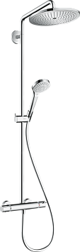 Душевая система Hansgrohe Croma Select 280 1jet SHP Showerpipe с термостатом, цвет: хром