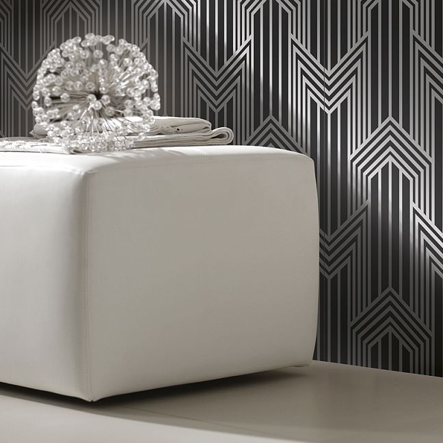 Керамогранит Petracers Swing Geometria Silver Sterling Su Nero Matt 60x60