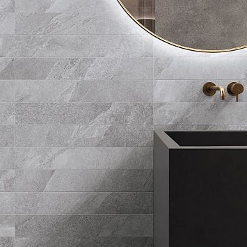 Керамогранит Keope Ceramiche Ubik Grey Bat R10 7,2x60