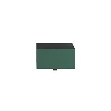 Cielo Siwa Ящик деревянный 35x38x18h с, отделка в цвете Muschio (тем. зеленый)