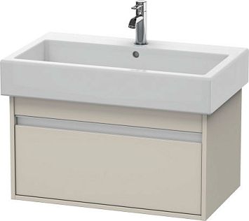 Duravit Ketho Тумба под раковину, ширина мм-750, глубина мм-440, высота мм-410, тип установки-подвесной, цвет: серо-коричневый декор