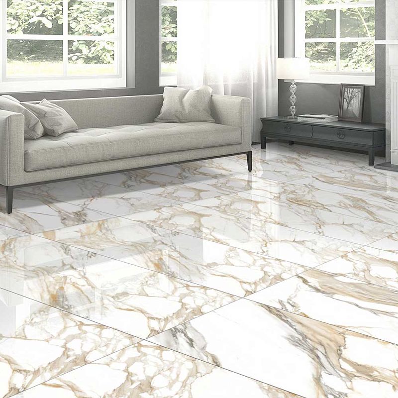 Керамогранит Art&Natura Ceramica Marmo Calacatta Porto Gold 60x120х0,9 Glossy