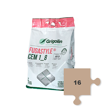 Затирка швов Fugastyle Cem 1_8 16  CARAMEL 5kg