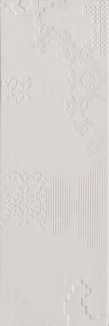 Керамогранит Mutina Bas Relief Patchwork Relief Bianco Matt 18x54