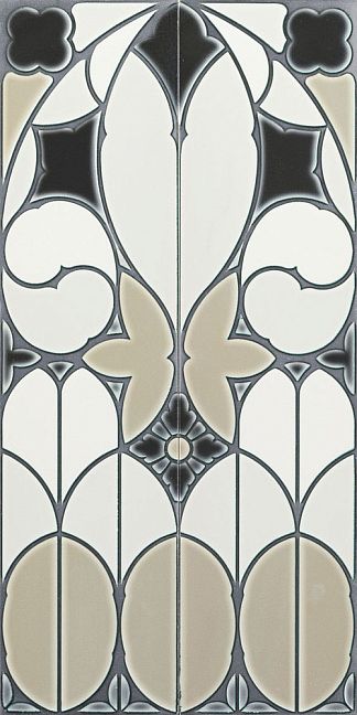 Керамическая плитка Ceramiche Grazia Venice Pannello Fenice Grey Craquele (2 pz) 40x80