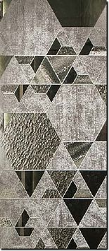 Стеклянное панно Sicis Vetrite Fragments Grey 95,6x318,6