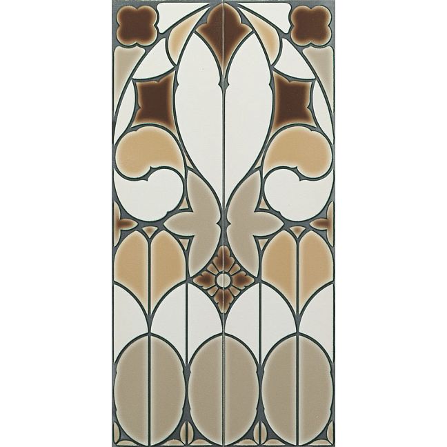 Керамическая плитка Ceramiche Grazia Venice Pannello Fenice Caramel Craquele  (2 pz) 40x80