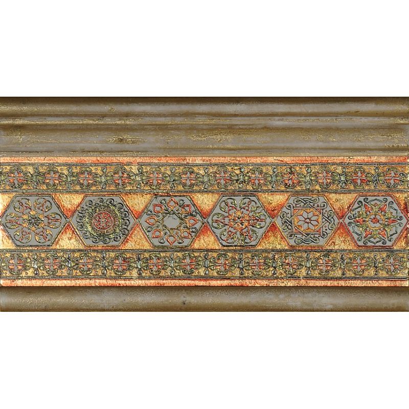 Мраморная плитка Akros Decorative Art Ducale M2056 Biancone Gold 9,8x30,5