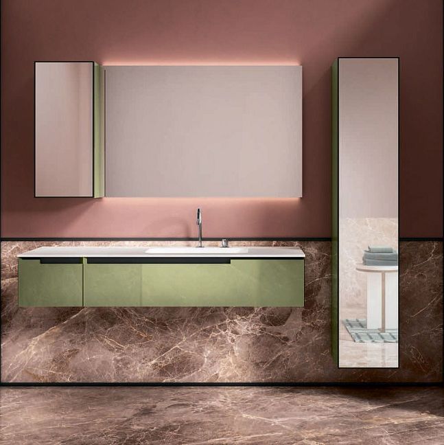 Комплект мебели Oasis Profilo Mint lacquered 155x51.5x200см