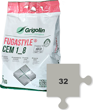 Затирка швов Fugastyle Cem 1_8 32  GRIGIO 5kg