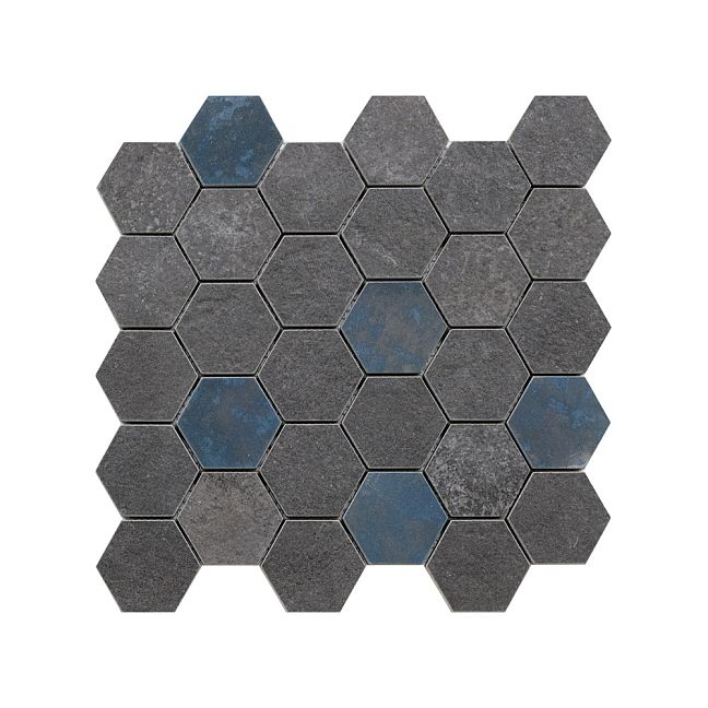 Керамическая плитка Peronda Decor Grunge Anthracite Mat Hexa AS 28,3x29,4