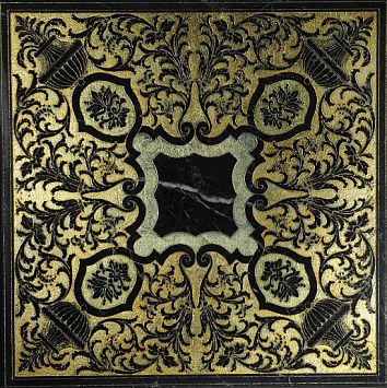 Мраморная плитка Akros Axioma Aeras T Nero Marquinia Gold 40x40