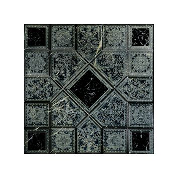 Мраморная плитка Akros Axioma Tonos OLD Nero Marquinia 40x40