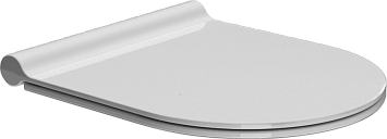 Сиденье для унитаза Norm тонкое из термоактивных смол с антибактериальным покрытием и плавным спуском soft-close к арт. 9418 белый (MS76SN11)