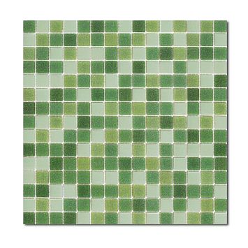 Rose Mosaic Смесь из стеклянной мозаики 2x2 Aquatica Mojito R+ сетка 327x327