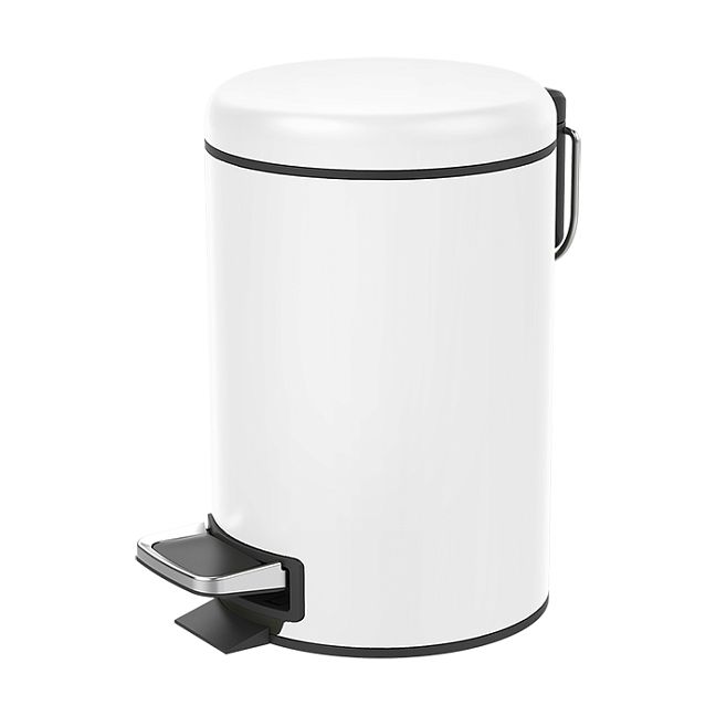 Decor Walther Bin 4 Ведро для мусора с педалью, цвет: белый матовый