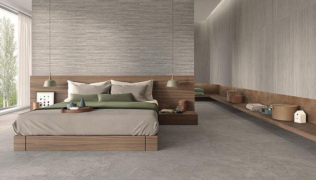 Ergon Керамогранит Portland Stone Decoro Lines Lead 30x60х0,9 Nat