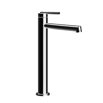 Смеситель для раковины Gessi Ingranaggio высокий h-326мм, с длинным изливом, цвет (299) черный.