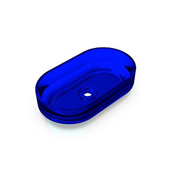 Knief 70203XXX Ellipse Shape Раковина накладная из полимерного материала 550x320x140 мм, цвет Marine blue # XXX