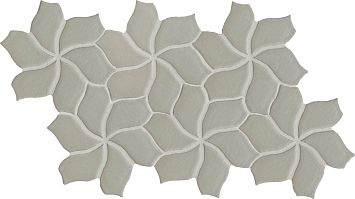 Керамогранит Mutina Botanica 40.3х23.1см, flower, универсальный, глазурованный, цвет:grey matt