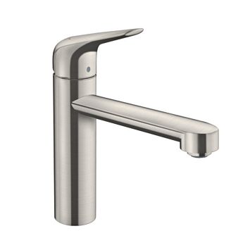 Смеситель для кухни Hansgrohe Focus однорычажный, на 1 отв., излив: 19,8см., цвет: сталь