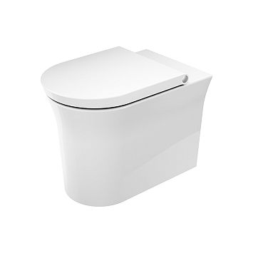 Duravit White Tulip Унитаз напольный 370х580х420 мм, безободковый, слив в стену, цвет: белый