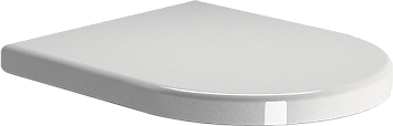 Сиденье для унитаза Norm/Pura/Kube X из термоактивных смол с антибактериальным покрытием и плавным спуском soft-close белый матовый (MS86CN09)