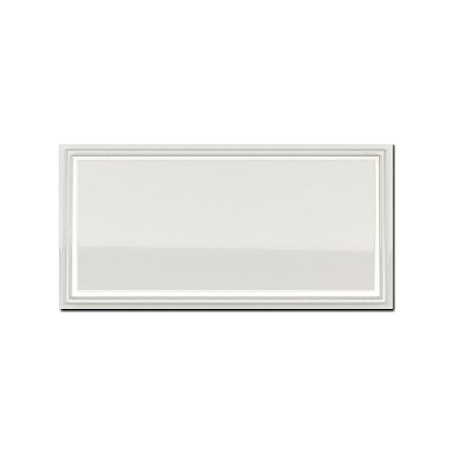 Керамическая плитка LaDiva Сeramiche Anna Rettangolo Cornice Latte Lucido 15x30