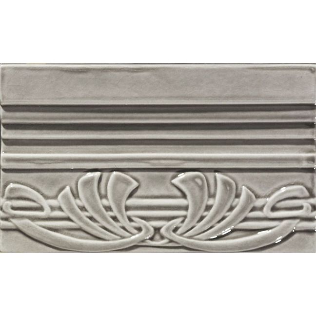 Бордюр Ceramiche Grazia Epoque Terminale Deco Diamantato Grey Craquele 12x20