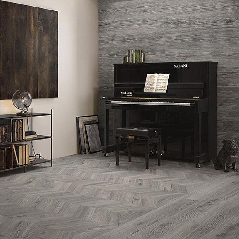 Керамогранит Provenza Provoak Grigio Spazzolato Naturale 20x120