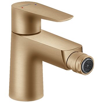 Смеситель для биде Hansgrohe Talis E 1 отв., цвет: шлифованная бронза