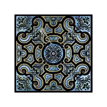 Мраморная плитка Akros Axioma Enia T Nero Marquinia Silver 40x40