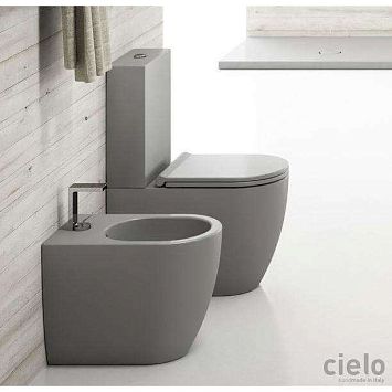 Cielo Smile Унитаз напольный 34x62см моноблочный, цвет Cemento