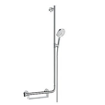 Душевой гарнитур Hansgrohe Raindance Sel.S 120/U'Comfort 110, с ручным душем и полочкой, 110см., цвет: хром